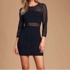 Lulus black dress NWT